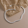 wholesale S925 Silver Fashion Korean-style Light Luxury Full Diamond Bracelet with Ins Style Niche Design Sense Jewelry S7403-0-3