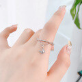 wholesale S925 Sterling Silver Butterfly Ring for Women, Ins Minimalist Style, Fashionable and Versatile, Fresh and Sweet, Light Luxury Ring Chain-0-3