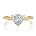 wholesale S925 Silver New Style One-Carat Fat Triangle Precision Full Diamond Micro-Paved Ring for Cross-Border-0-5
