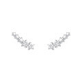 wholesale 925 Sterling Silver Zircon Star Stud Earrings For Women-0-0