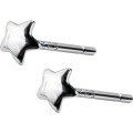 wholesale S925 Sterling Silver Star Stud Earrings for Women, Korean Style Small and Fresh Cute Polished Triangle Ear Piercing Earrings E7138-0-4