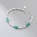 wholesale S925 Sterling Silver Dongling Jade Broken Silver Bracelet Ins Style Small Fresh Design Sense Women's Jewelry S5970-0-3