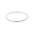 wholesale S990 pure silver minimalist geometric 22mm polished silver texture Korean-style ins design women's bracelet-0-5
