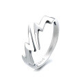 wholesale S925 Sterling Silver Harajuku Style Ins Lightning Open Ring Trendy Fashion Unisex-0-4