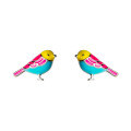 wholesale Sterling Silver S925 Bird Earrings Women Japanese Minimalist Style Unique Small Bird Earrings Forest Theme Cute Animal Earrings Jewelry G2013-0-4