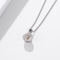 wholesale S925 Sterling Silver Fresh and Sweet Pearl Pendant, Niche Design Fashion Necklace Collarbone Chain with Pendant for Wholesale-0-3