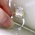 wholesale 925 Silver with Sea Blue High-Carbon Diamond Inlay, Mu Jing New Ice-Cut Ring in Euro-American Luxury Style-0-3