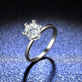 925 Sterling Silver Moissanite Six-Prong Women's Ring Necklace Manufacturer TikTok Live-0-0
