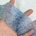 wholesale Metal material natural aquamarine faceted cube loose beads women's small particles versatile crystal DIY bracelet collarbone fringe accessories-0-3