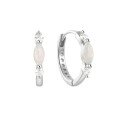 wholesale 925 Sterling Silver Earrings with Natural Australian Opal, Micro-Paved Zircon, Hoop Ear Cuff, Light Luxury High-End, Instagram-Worthy, Best-Selling in Europe and America-0-4