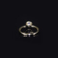 wholesale 9/10/14/18K Gold Light Luxury Pavé 1 Carat Ring Setting, Simple Lab-Grown Diamond, Platinum Engagement Ring-0-2