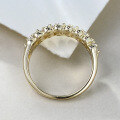 wholesale S925 Silver Gold-Plated Ins Style Zircon Row Diamond Stacking Ring-0-3