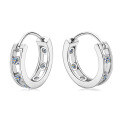wholesale Sterling silver cross-border new product ins moissanite earrings ear hoops for women trendy cool pure silver ear clips elegant high-end ear accessories-0-4