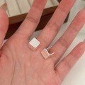 wholesale S925 Sterling Silver Minimalist Square Stud Earrings, Korean Small Design, Simple and Square Earrings-0-1