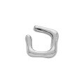 wholesale [S925 Sterling Silver] 472 Korean Version Ins Small Design Geometric Square Irregular Surface Texture Ear Clip for Women Without Ear Piercing-0-5