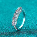 S925 Sterling Silver Moissanite Ring, Minimalist Daily Fashion Gift-0-0