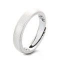 wholesale S925 Sterling Silver Vintage Antique Brushed Satin Finish Inner Ring "Fu" Character Auspicious Meaning Minimalist Open Adjustable Ring-0-6