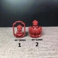 wholesale Metal material high-content cinnabar pendant split natural purple gold sand lotus small Buddha car hanging DIY tassel bag charm collectible accessory-0-0