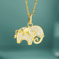 wholesale 925 Silver Dunhuang Six-Tusked White Elephant Versatile High-End Pendant Necklace for Women, Wholesale-0-5
