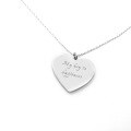 wholesale S925 Sterling Silver Personalized Photo Engraving Heart-shaped Color Photo Necklace for Valentine's Day-0-3