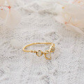 wholesale S925 Silver Plated 14K Gold French Vintage Minimalist Style Moonstone Ring-0-2