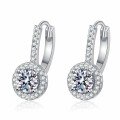 wholesale PT950 gold-plated 925 sterling silver earrings for women with moissanite, full star earrings, gifts for girlfriend or best friend, ready for wholesale-0-4