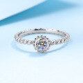 wholesale Pt950 plated S925 silver moissanite diamond ring for women, drop shipping wholesale-0-0
