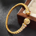 wholesale Gold-Plated 925 Silver Bracelet Bangle for Women, Ins Light Luxury High-End Sense Personality Versatile Hand Jewelry, Gold-Plated Silver Accessories-0-2
