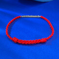 wholesale S925 Sterling Silver Adjustable Single-Row Red Rope Lucky Bracelet for Couples and Best Friends, Mu Jing Jewelry New Design-0-1