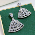 wholesale 925 Sterling Silver Exquisitely Set with High-Carbon Diamond White Diamond Noble Vintage Silver Hypoallergenic Earrings-0-1
