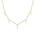 wholesale S925 Sterling Silver Overlapping Marquise Diamond Collar Necklace,ins。-0-4