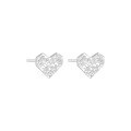 wholesale S925 Sterling Silver Honeycomb Floral Stud Earrings for Women, Minimalist Ins Geometric Square Heart Butterfly Earrings-0-5