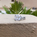 S925 Sterling Silver Clearance Ring with Zircon, Small Red Book Hot Seller-0-1