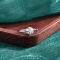 S925 Sterling Silver Moissanite Six-Prong Snowflake Twist Shank Ring-0-0