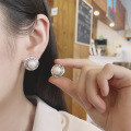 wholesale S925 Silver Fashion Retro Pearl Minimalist Natural Ins Style Creative Versatile Trendy Earrings Ear Cuffs-0-3