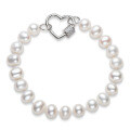 S925 Sterling Silver Simple Natural Freshwater Pearl Bracelet for Women-0-18
