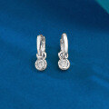 wholesale S925 Silver Gold-Plated with Inlaid Round Zircon Bubble Stud Earrings, Cross-Border AliExpress Best Seller-0-6