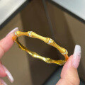 wholesale S925 Silver Zhuozhifang Jewelry Live Broadcast Italian Vintage Style Hand-Pulled Filigree Bamboo Node Bracelet-0-0