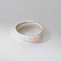 wholesale 999 Silver NaLan Fresh Sweet Ins Style Niche Design Exquisite Pink Lotus Ring R02720-0-4
