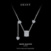 Sterling Silver Minimalist Pendant Adjustable Chain Necklace Wholesale-S925 Sterling Silver  925 Silver