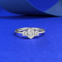 wholesale S925 Silver Jewelry, Small Solitaire High Carbon Diamond Simple and Fashion Ring for Women Live Streaming Wholesale-R1389 Small Oval Ring  Size 6