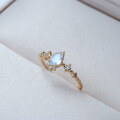 wholesale S925 Gold-Plated Winter Limited First Snow Crystal Series Light Luxury Jewelry Moonstone Thin Ring for Women-0-2