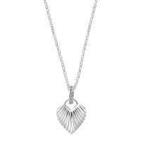 Gold-Plated 925 Sterling Silver Heart Pendant Necklace for Women-S925 Sterling Silver + Zircon  925 Silver