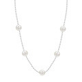 Sterling Silver Pearl Necklace, a Luxurious and Versatile Valentine's Gift for Best Friend-0-3