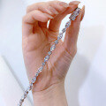 wholesale S925 silver full-drill marquise bracelet for women, new design, popularins style hand accessory-0-2