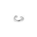 wholesale S925 Sterling Silver Korean Version Ins Niche Design Minimalist Heavy Craftsmanship Weighty Ear Clip for Women Without Ear Piercings-0-5