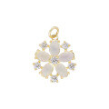 wholesale 10K Gold Japanese-style Light Jewelry Flower Pendant African Opal Fashion Lady Jewelry Factory Wholesale-0-4