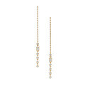 wholesale S925 Silver Gold-Plated Duoli New 24 Dangling Tassel Long Drop Earrings with a Sense of Sophistication, Versatile Jewelry Set-0-1