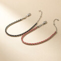 wholesale S925 Silver Nalan National Tide Chinese Style Trendy Design Double-Layer Light Bead Woven Red String Bracelet S7510-0-2