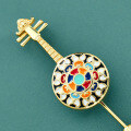 wholesale S925 Sterling Silver Bfirst Dunhuang Style Brooch, High-end Niche Enamel-like Pin for Women's Apparel Accessories Wholesale-0-1
